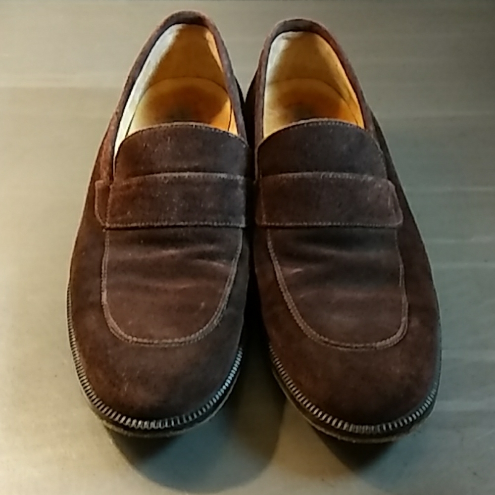 Giorgio Armani Suede Brown Italian Loafers Sz. 7